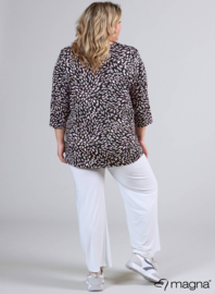 Comfy Button Flap Tunic (C-2504-PRINT) U27005-Drops Pink