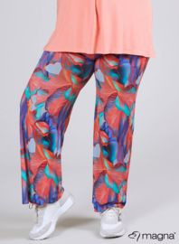Broek Basic (D-03-PRINT) T42068-Elegant Whirl Coral-Mint
