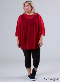 Poncho WINGS chiffon (M-04-CH) 015-Rood