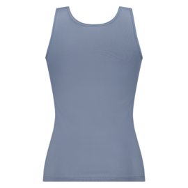 RJ pure color dames shirt  - 330-Staal Blauw