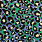 Wide Lace Detail A-Line Shirt (B-2423-VP) V-54060-Leopard Blue-Green