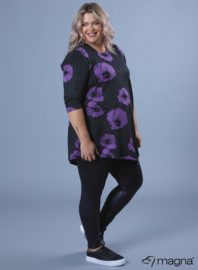 Tuniek Triangle (B-93-HVP) W25021 Big Purple Flower Dots Print