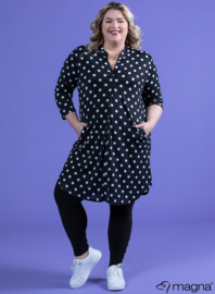 A-Line Long Pocket Tunic (C-2217-PR) 411001-Medium Polka Dot