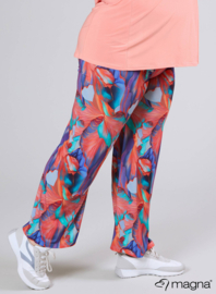 Broek Basic (D-03-PRINT) T42068-Elegant Whirl Coral-Mint