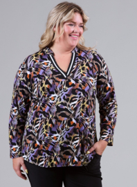 Shirt V-Tape Lange Mouw (B-2315-VIS) U93024-Graphical Tiger Purple