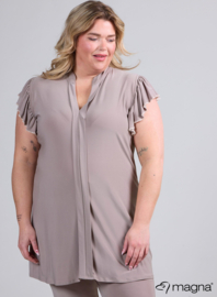 Sleeveless Frill Tunic (C-2305) 014-Sand