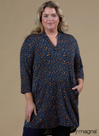 Tuniek 3/4 Mouw (C-8011-VP) W40060 Leopard Blue Print