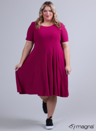 Long A-Line Dress (C-2203) 056-Magenta