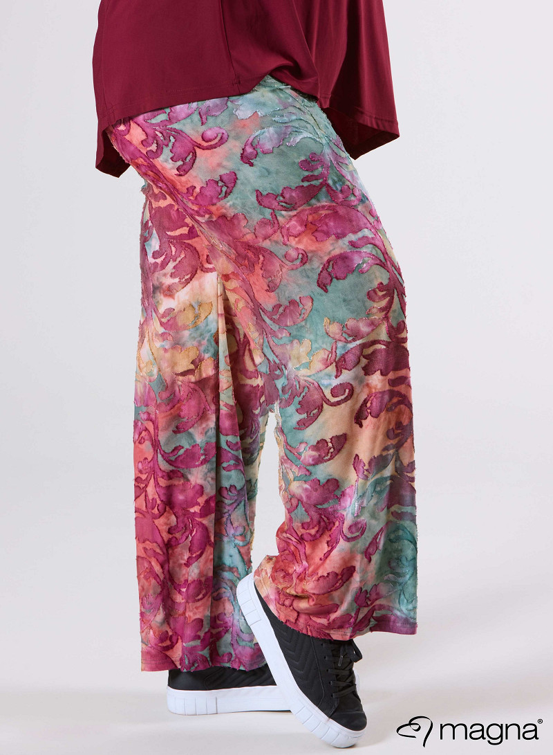 Broek Basic (D-03-MSH) U51032-Fall Leaves Wine Red
