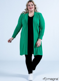 Open Front Loose Cardigan (N-2201) 058-Brazil Green