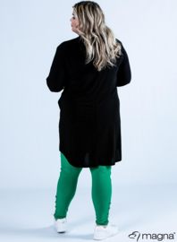 A-Line Long Pocket Tunic (C-2217) 001-Zwart