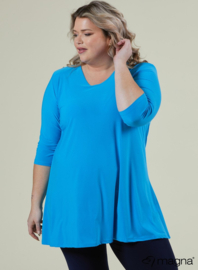 Lange basic shirt (B-6004) 011-Turquoise