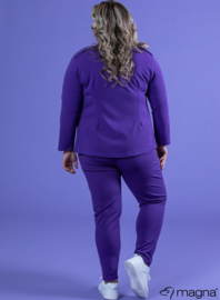 Short Button Sailor Jacket (K-2302) 021-Purple