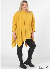 Oversized Tuniek/Ponncho (ZF-PO-1002)  076-Banana Yellow