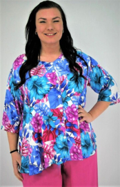 Blouse Dallas (109-4936) BluePink FLwr