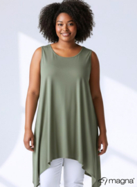 A-Shaped Sleeveless Split Dress (C-2323) 022-Light Khaki