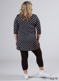 Lange basic shirt (B-6004-PR) 411001-Medium Polka Black