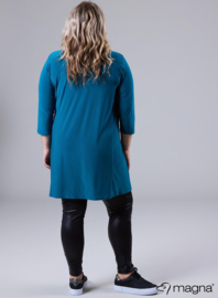 Relaxed V-Strap tunic (C-2320) 048-Petrol