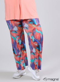 Broek Basic (D-03-PRINT) T42068-Elegant Whirl Coral-Mint
