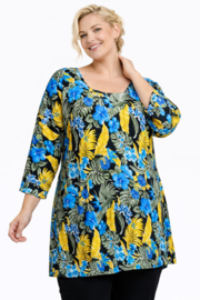 Tuniek Claire XL (09-5264) YelBlueFlwr