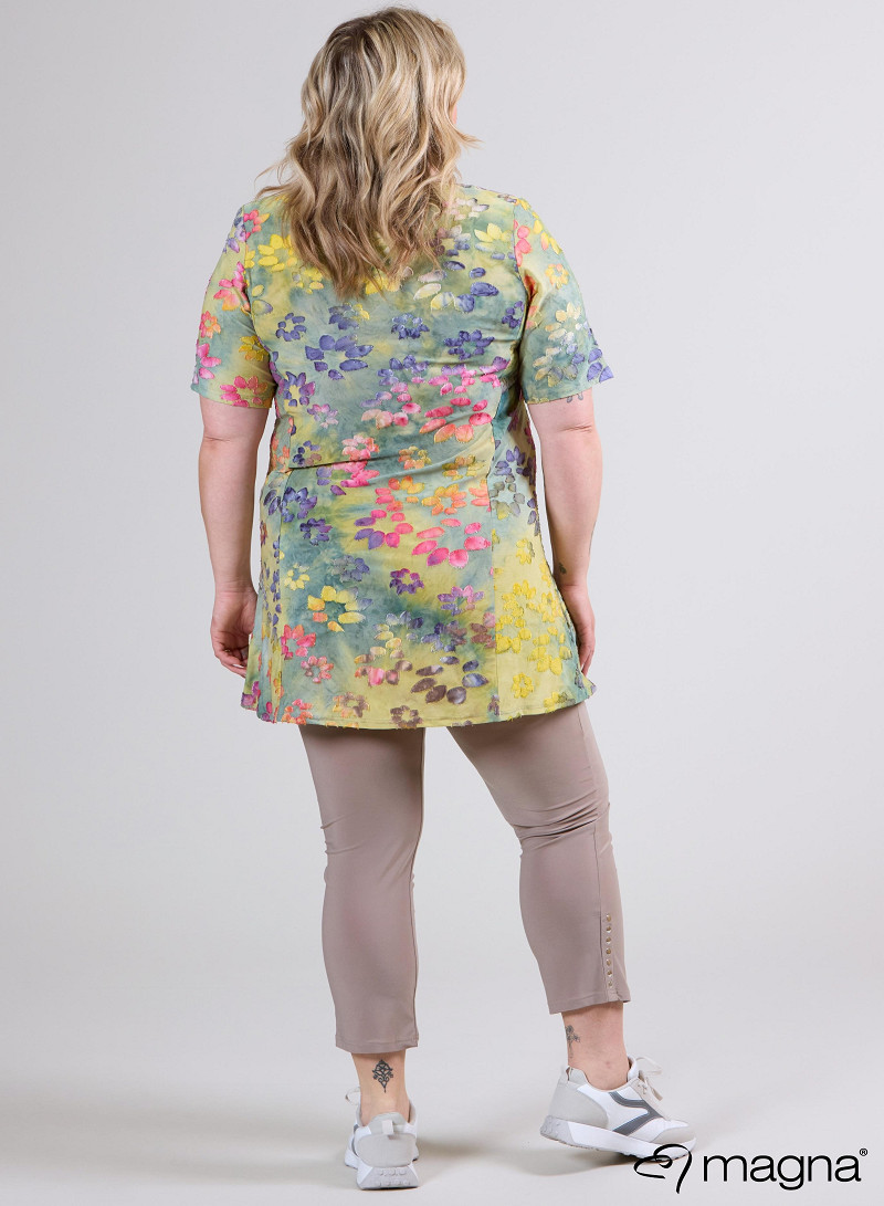 A-Line Short Sleeve Shirt (B-2508-MSH) T76007-Daisy Yellow-Green