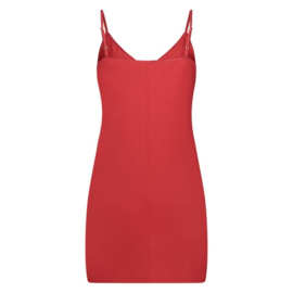 RJ Pure Color Dames Jurkje V-Hals -229-Dr.Red