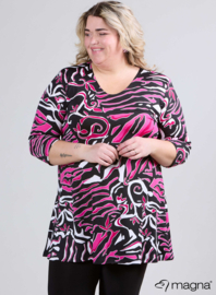 Lange basic shirt (B-6004-PRINT) T40056-Art Zebra Magenta