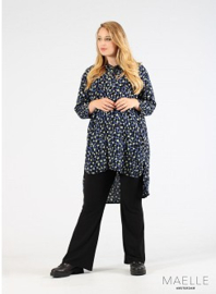 Buttoned Tunic (ME-TU-1005) Z27017-Falling Blocks Blue