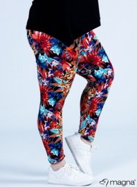 Legging Basic (F-0031-VISPR) - W97015-Floral Bush Red Blue