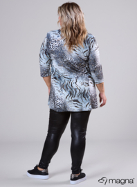 Lange basic shirt (B-6004-VVP) U48010-Animal Design Silver