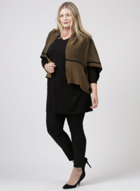 Poncho Wool Feel (M-9013) 065-Oker