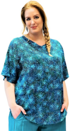 Shirt "JOYCE" (11-4633) bluegreensplash