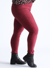 Broek Lang (D-7002-POLYVISPR) 004232-Small Pencil Polka Bordeaux