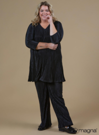Lange basic shirt (B-6004-PL) 001-Zwart