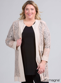 Open Lace Cardigan (N-2501) 014-Sand