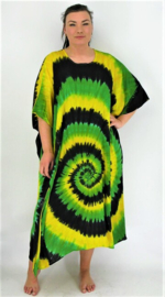 Kaftan (58-4973)  GreenYel Big Round