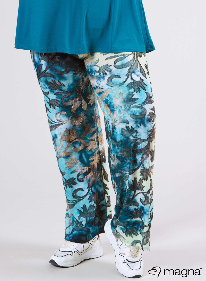 Broek Basic (D-03-MSH) U51048-Fall Leaves Petrol