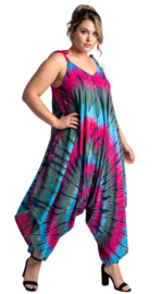 Jumpsuit "KATOO" (03-5461) PinkBlueGreenTD