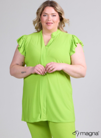 Sleeveless Frill Tunic (C-2305) 008-Lime Green