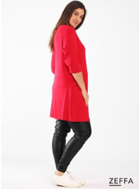 Tuniek met zakken (ZF-TU-1010-VS)  015-Rood