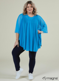 Poncho WINGS chiffon (M-04-CH) 011-Turquoise