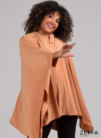 Oversized Tuniek/Ponncho (ZF-PO-1002)  082-Gold Ochre