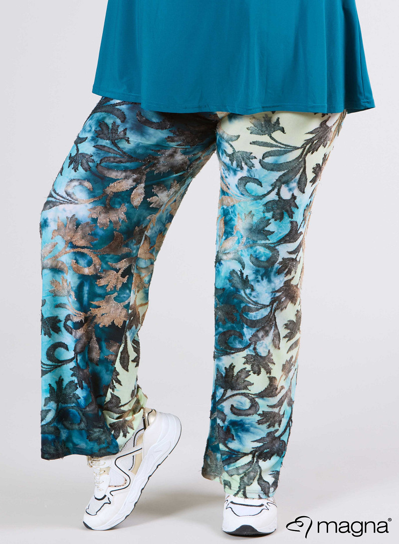Broek Basic (D-03-MSH) U51048-Fall Leaves Petrol