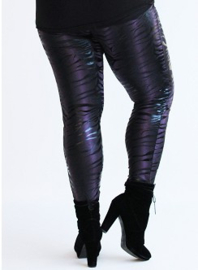 Legging Leather Look (F-23-LL-PR) 516059-Zebra Purple