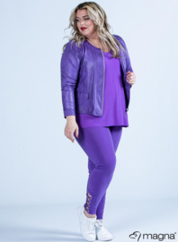 Kort Leather Look jasje (K-31-LL) 021-Purple