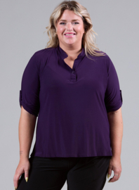 Roll Sleeve Top (B-9001) 059-Dr.Paars
