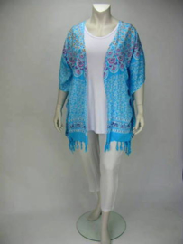 Poncho Flor (10-3266-lightbluepeacock)