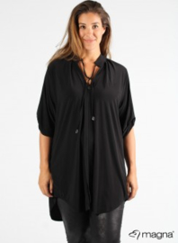 Tuniek Flowy String (C-2121) 001-Zwart
