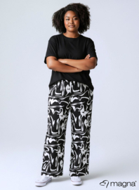 Broek Basic (D-03-PRINT) T31001-Freestyle BW