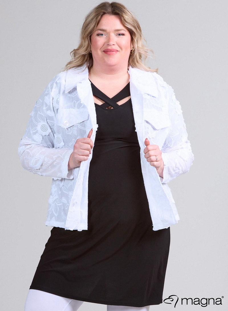 (K-2402) Jaquard Button Jacket.